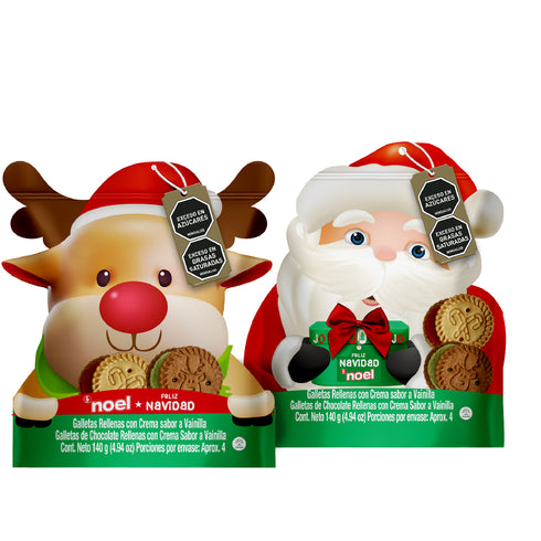 GALLETA NAVIDAD NOEL 140G FIGURAS